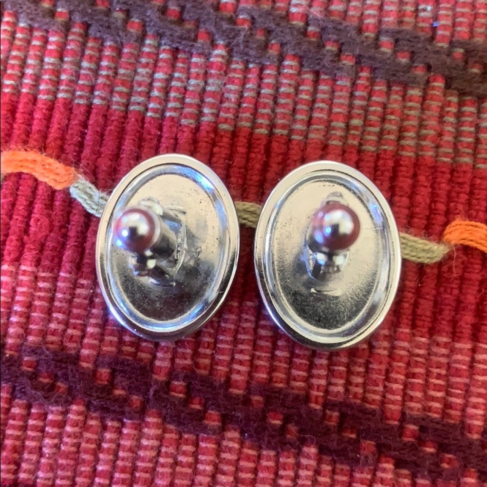 Silver Colored “G” Initialed Cuff Links - image 3